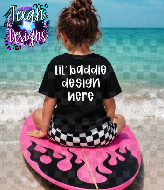 black shirt , mock up (girl)