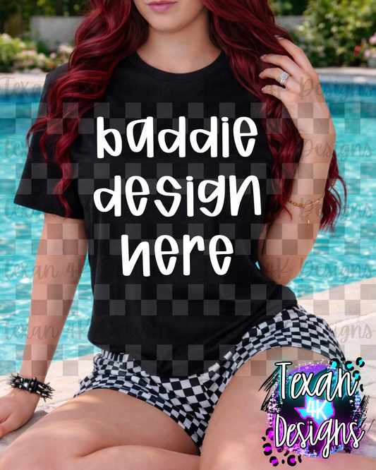 black shirt , mock up