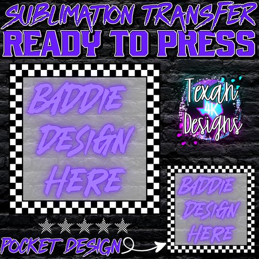 sublimation transfer w/ pocket mock up edgy