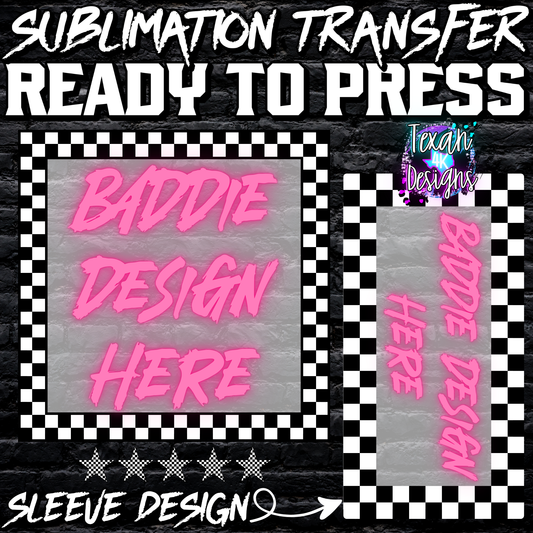sublimation transfer w/ sleeve mock up edgy