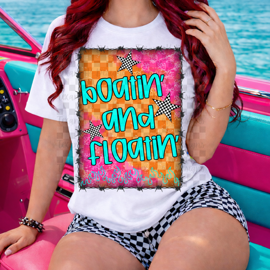 boatin' and floatin' barbed wire -  DIGITAL PNG