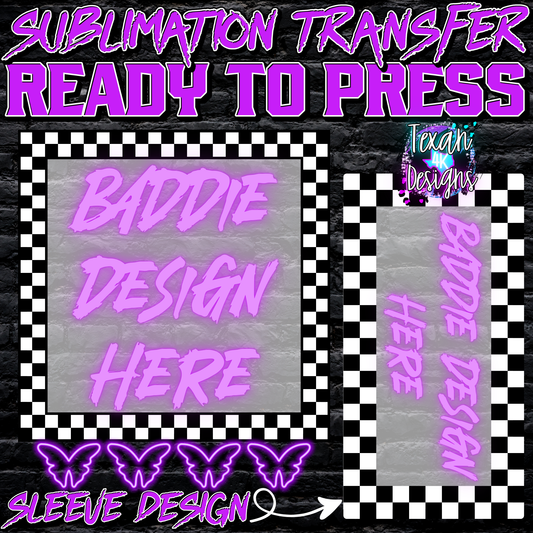 sublimation transfer w/ sleeve mock up edgy