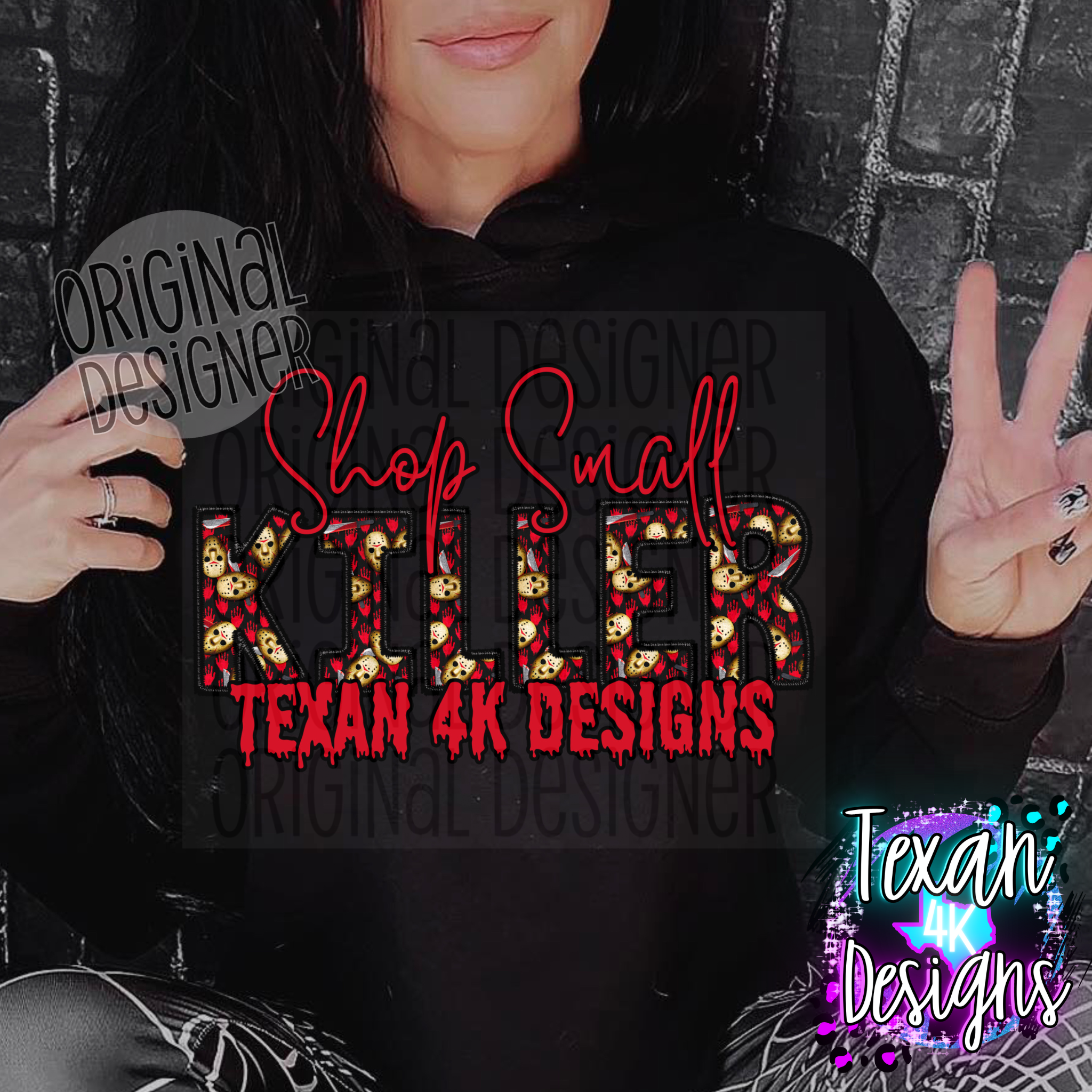 PERSONALLIZED small shop killer - DIGITAL PNG – Texan 4K Designs