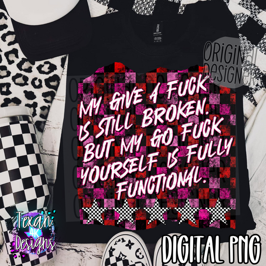 my give a F is still broken  - DIGITAL PNG