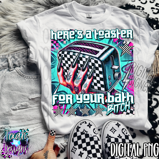 heres a toaster for your bath B  - DIGITAL PNG