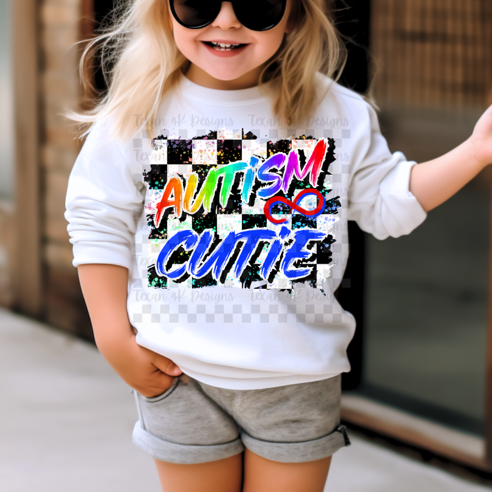 autism cutie (checkered) - DIGITAL PNG