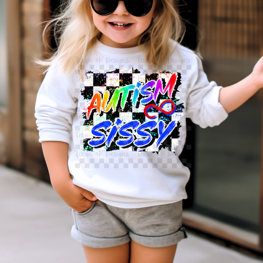 autism sissy (checkered) - DIGITAL PNG