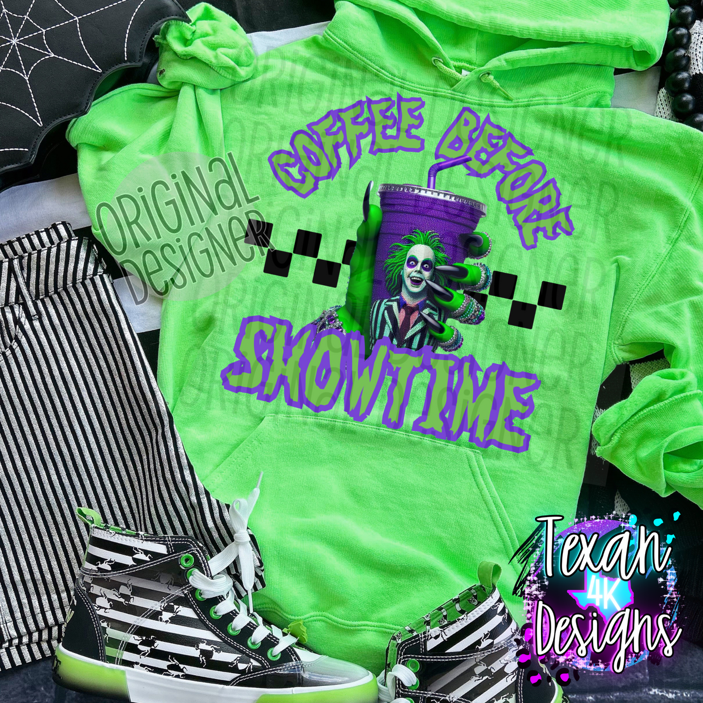 coffee before showtime w/ pocket - DIGITAL PNG