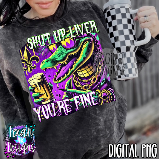 shut up liver - DIGITAL PNG