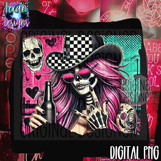 cowgirl skelly - DIGITAL PNG