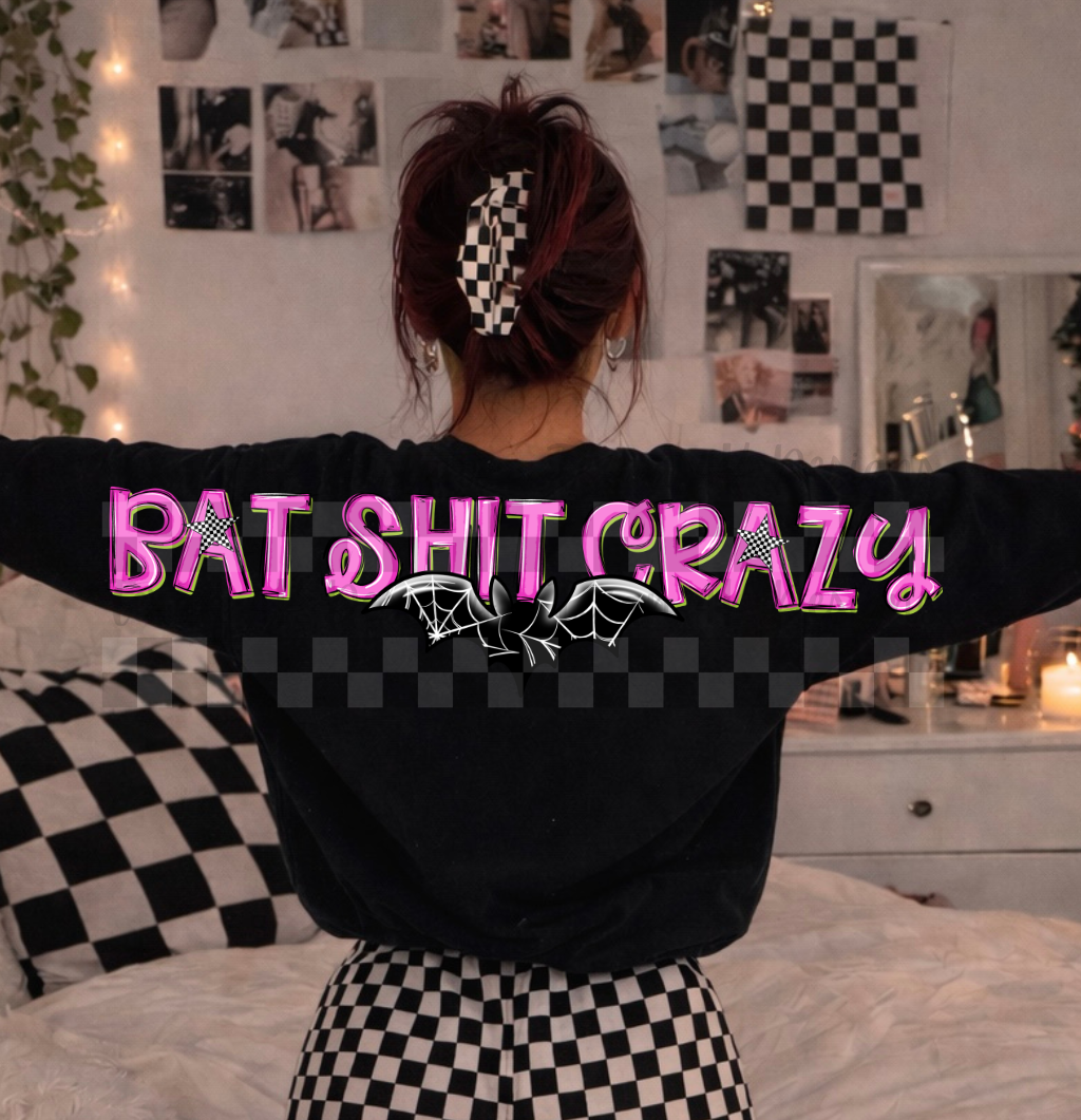 bat shit crazy BIG BACK - DIGITAL PNG