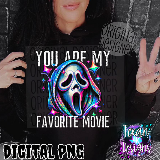 you are my favorite movie white - DIGITAL PNG