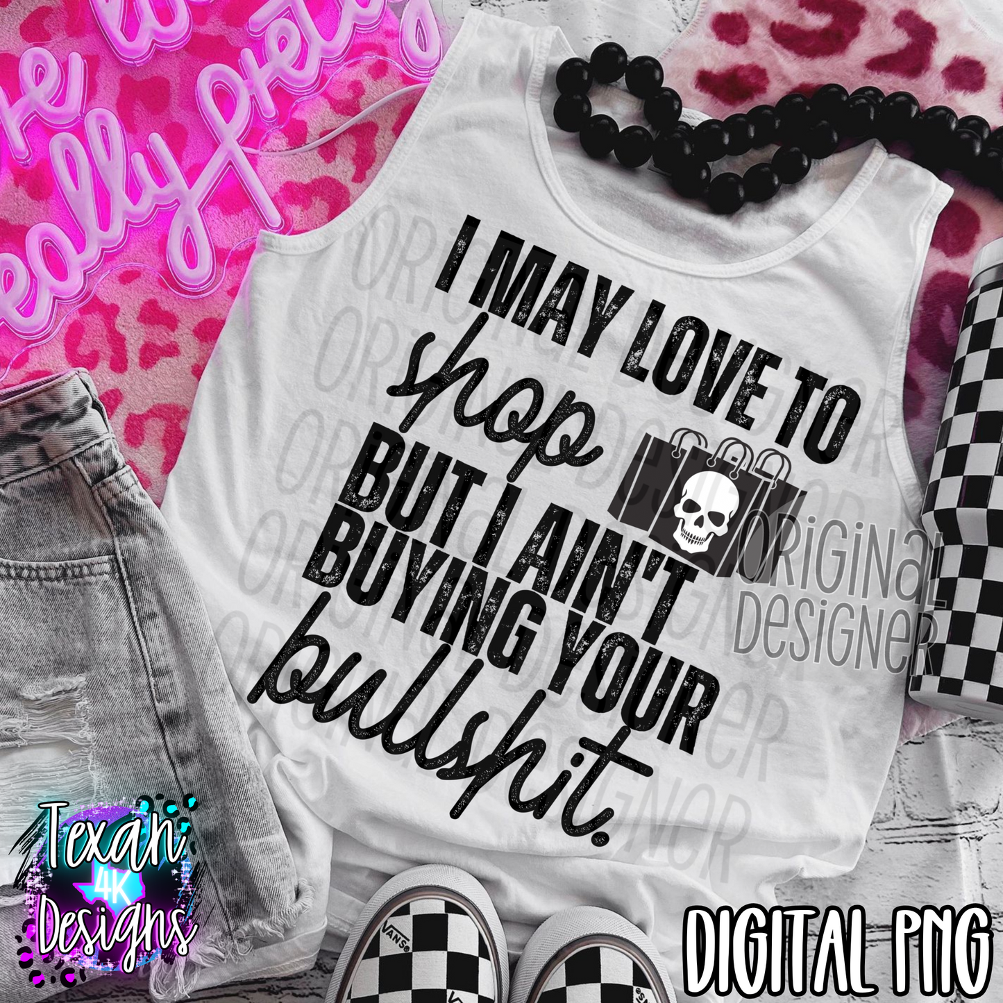 i may love to shop - 2 DIGITAL PNG