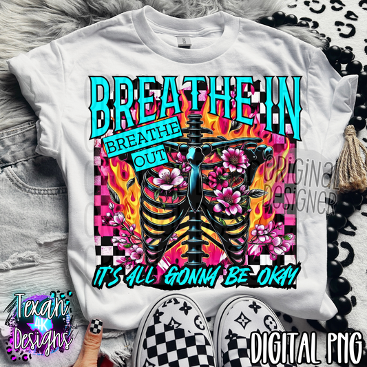 breathe in breathe out - DIGITAL PNG