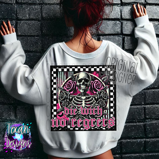 die with no regrets - 2 DIGITAL PNG