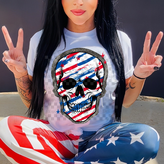 RWB skull -  DIGITAL PNG