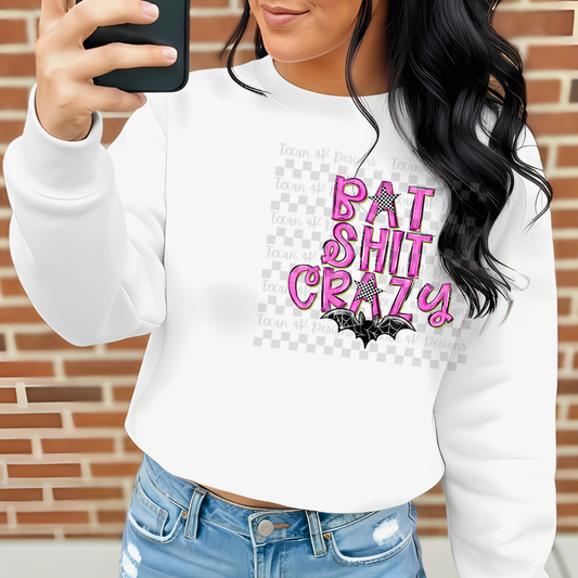 bat shit crazy pocket -  DIGITAL PNG