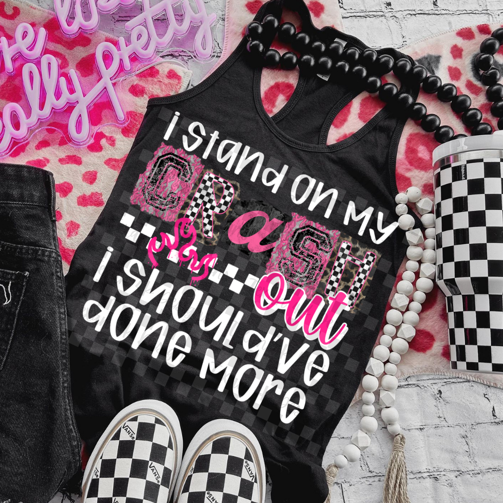 i stand on my crash out (pink) -  2 DIGITAL PNG