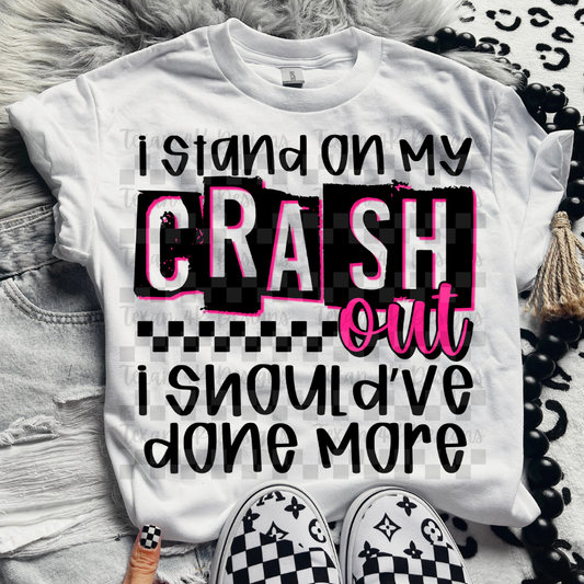 i stand on my crash out (pink) -  2 DIGITAL PNG