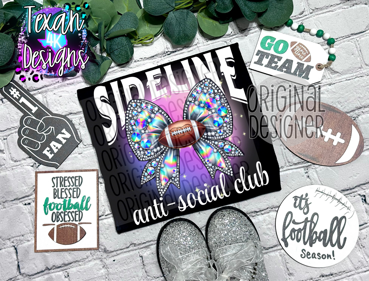 sideline ani-social club white - DIGITAL PNG