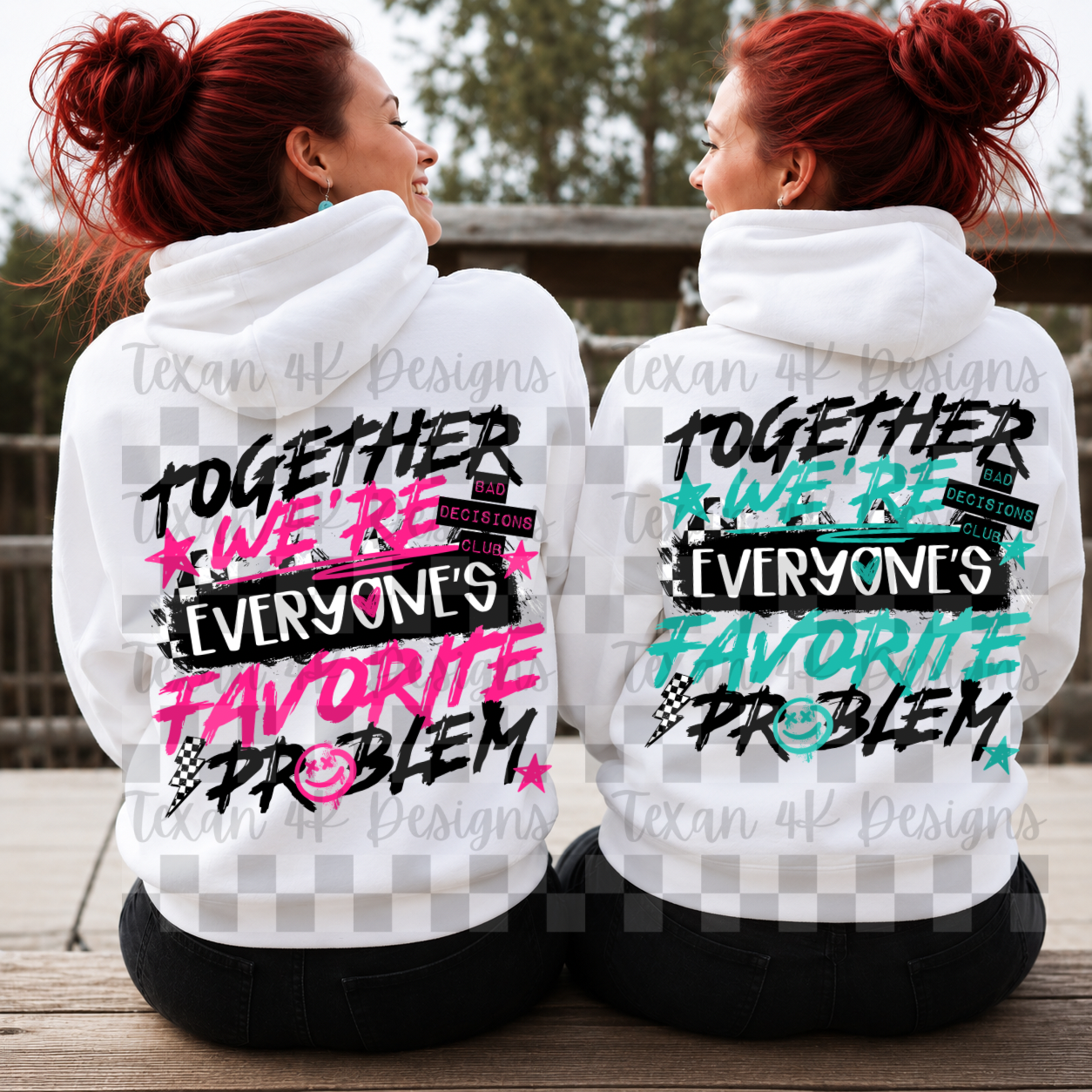 together we're everyone's favorite problem -  2 DIGITAL PNG
