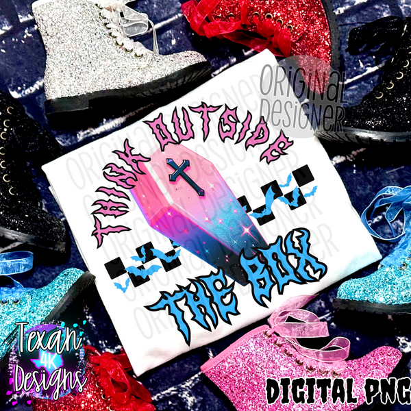 think outside the box - DIGITAL PNG – Texan 4K Designs