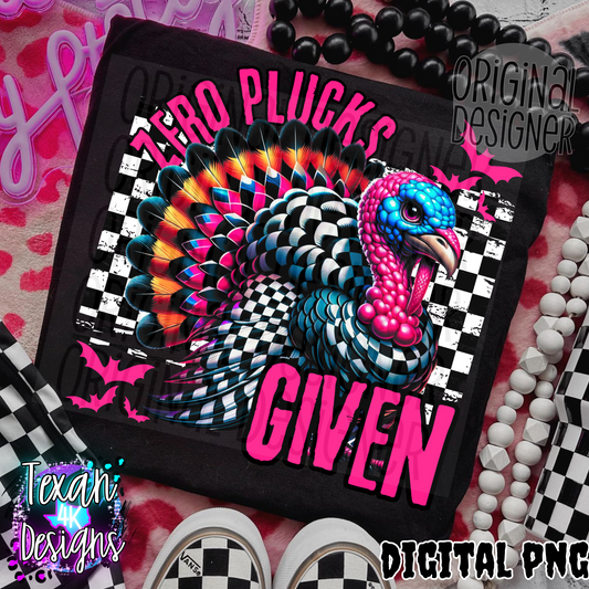 zero plucks given - DIGITAL PNG