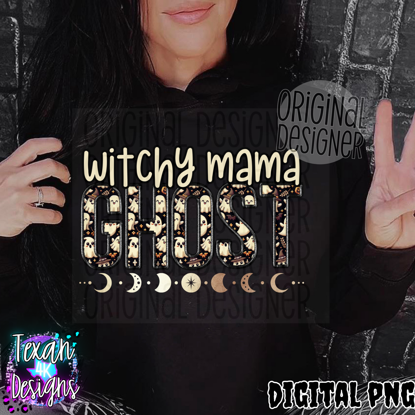 witchy mama ghost - DIGITAL PNG