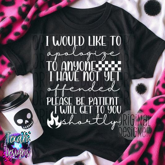 i would like to apologize - 2 DIGITAL PNG