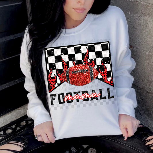 football mama (red) -  DIGITAL PNG