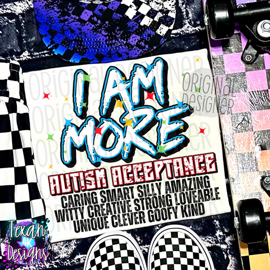 i am more autism acceptance boy- 2 DIGITAL PNG