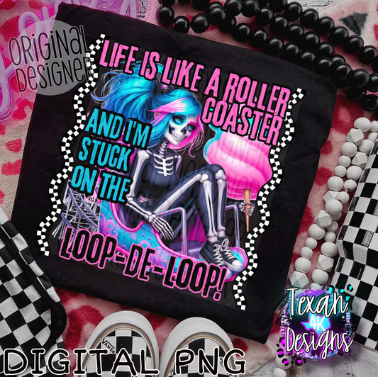 life is like a roller coaster  - DIGITAL PNG