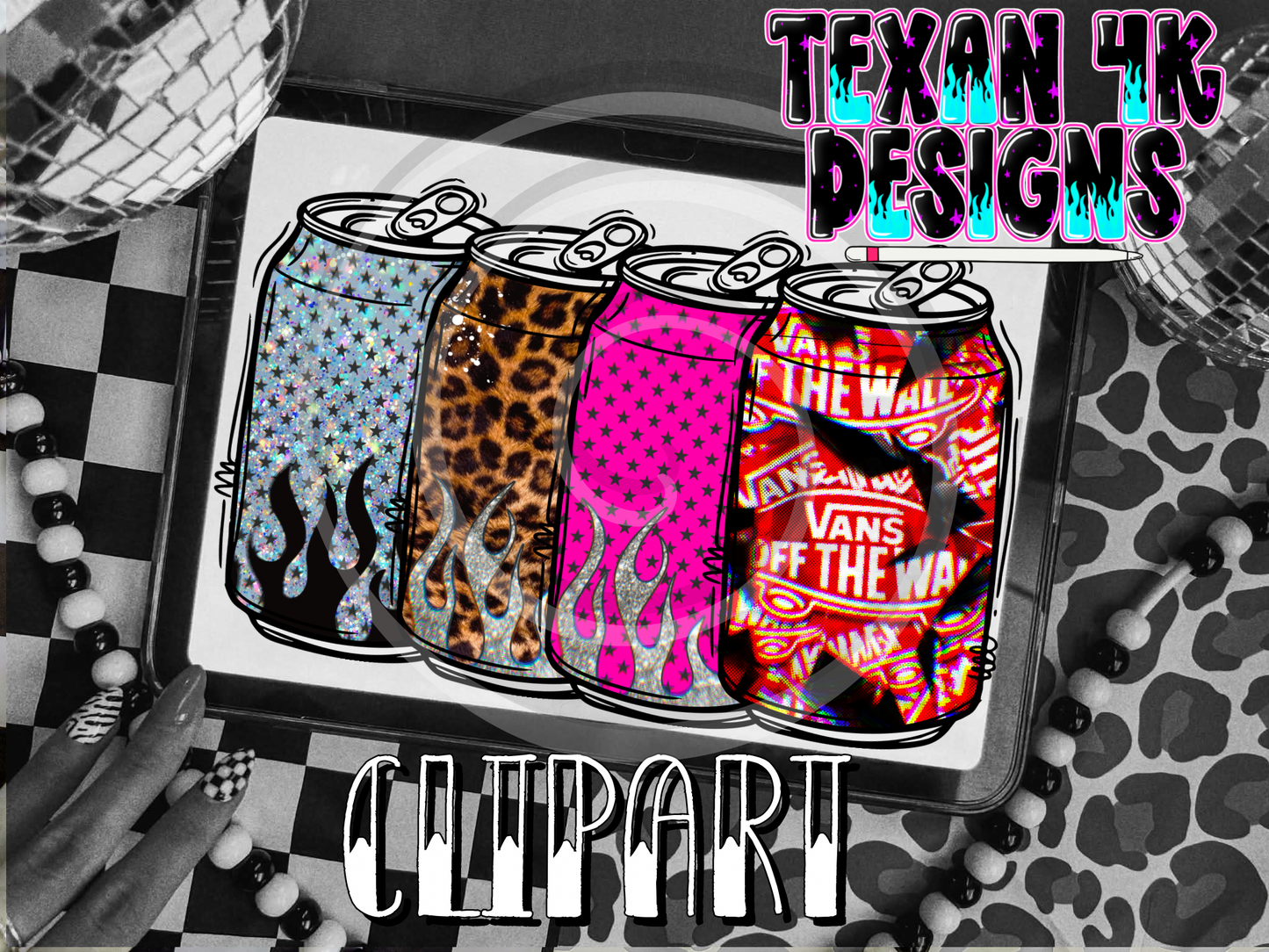 cans edgy - 4 clipart