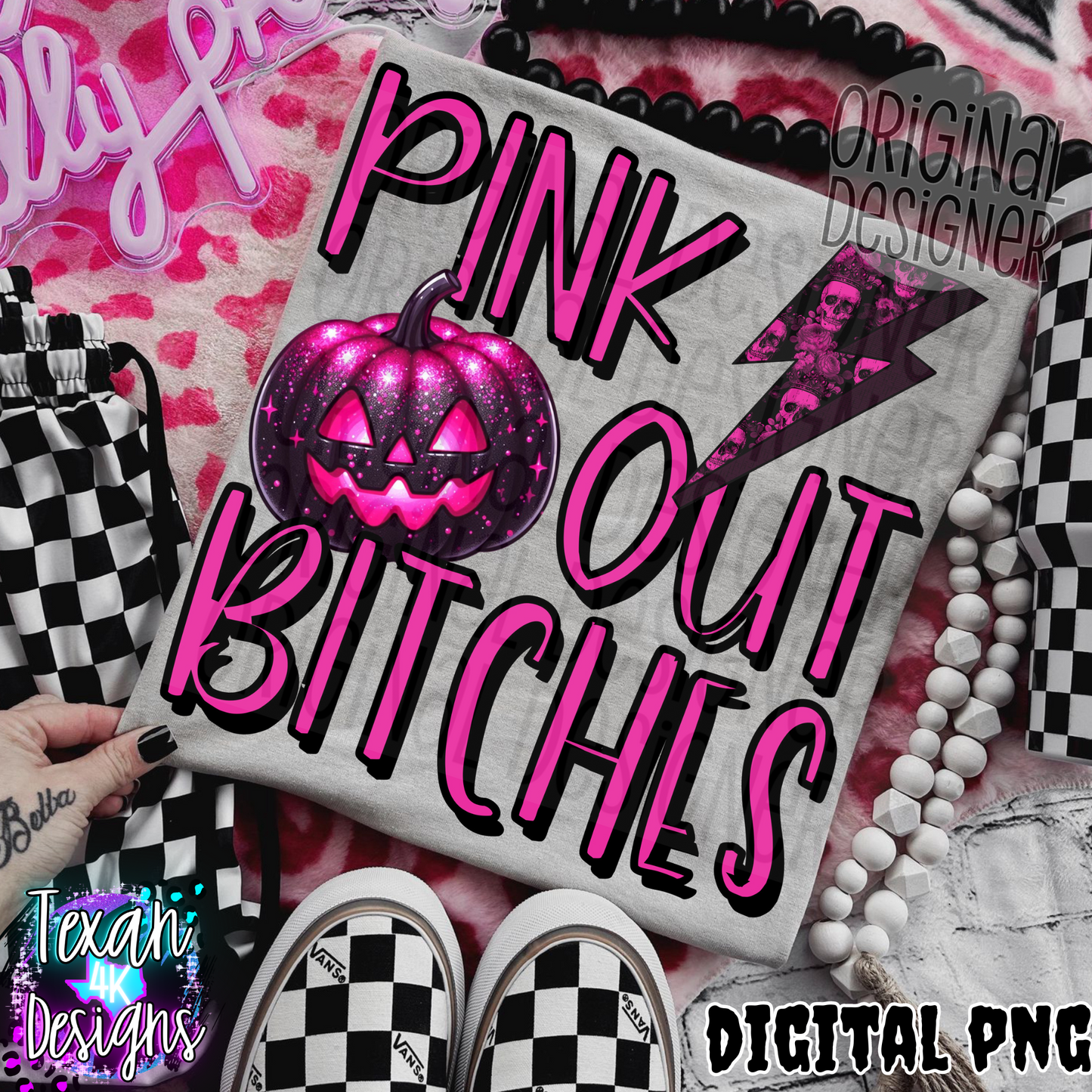 pink out B - DIGITAL PNG