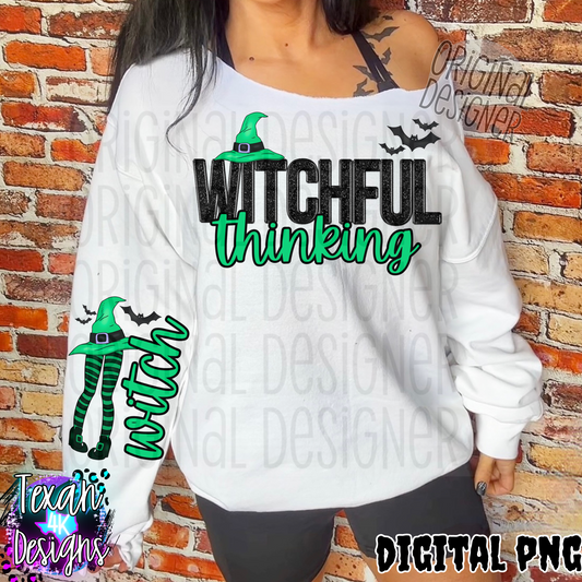 witchful thinking w/ sleeve - DIGITAL PNG