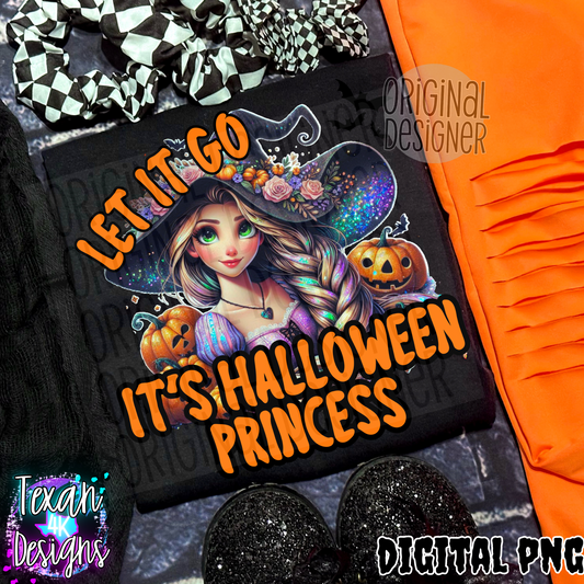 let it go its halloween princess - DIGITAL PNG