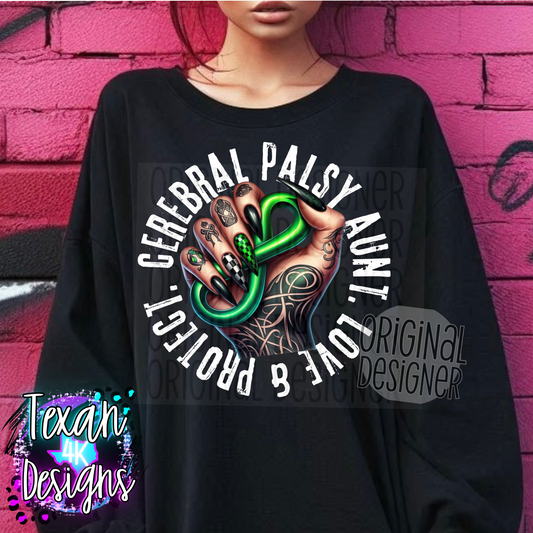 cerebral palsy aunt - 2 DIGITAL PNG
