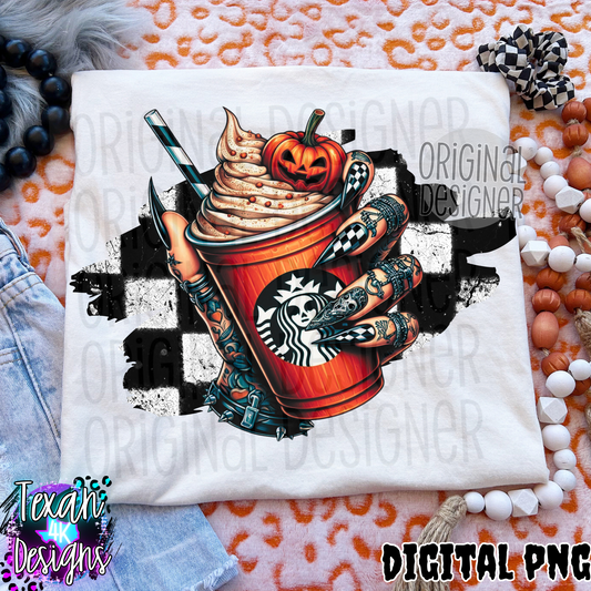 spooky pumpkin spice  - DIGITAL PNG