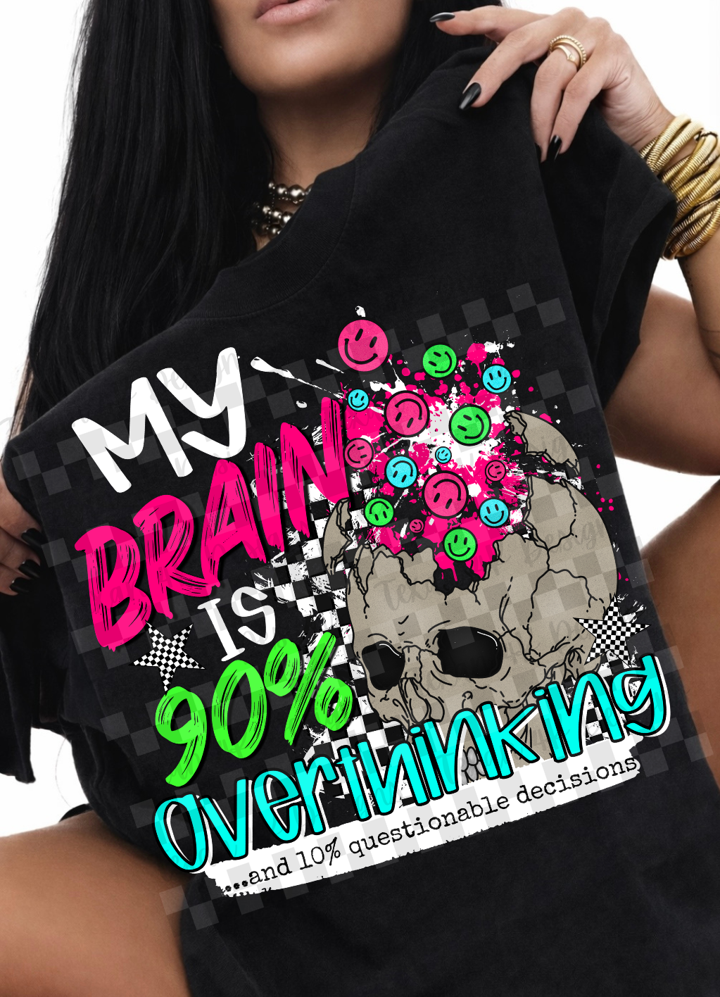my brain is 90% overthinking -  2 DIGITAL PNG