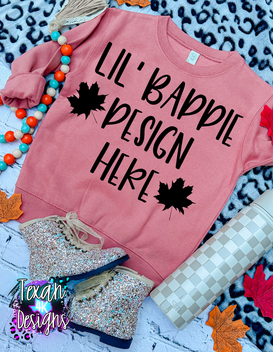 mauelous creneck sweatshirt, toddler girl, leopard, edgy, fall, flatlay mock up