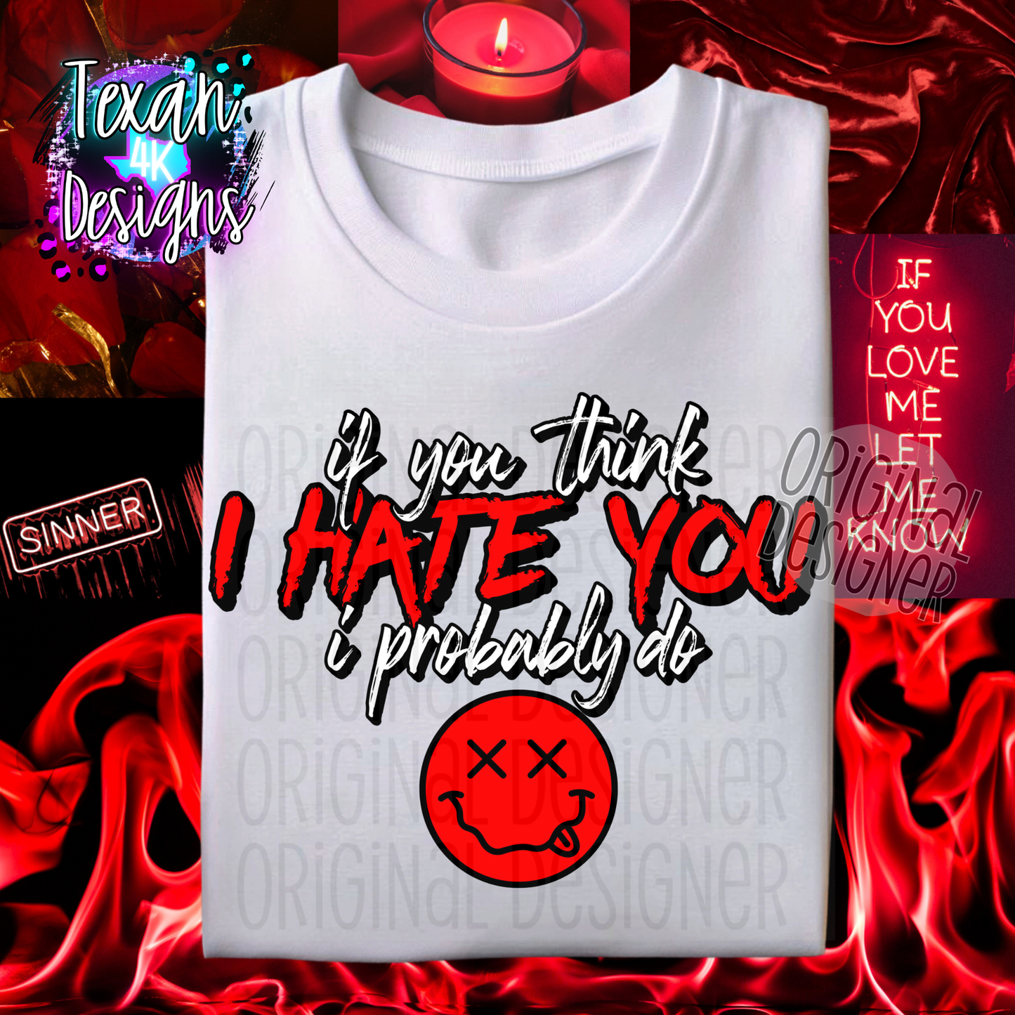 if you think i hate you - 4 DIGITAL PNG