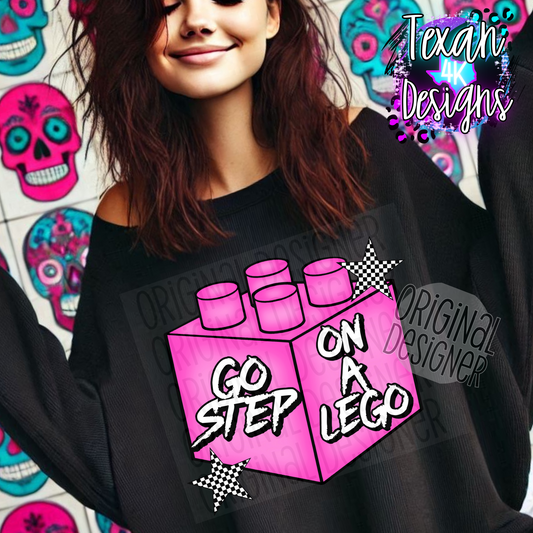 go step on a lego - 2 DIGITAL PNG