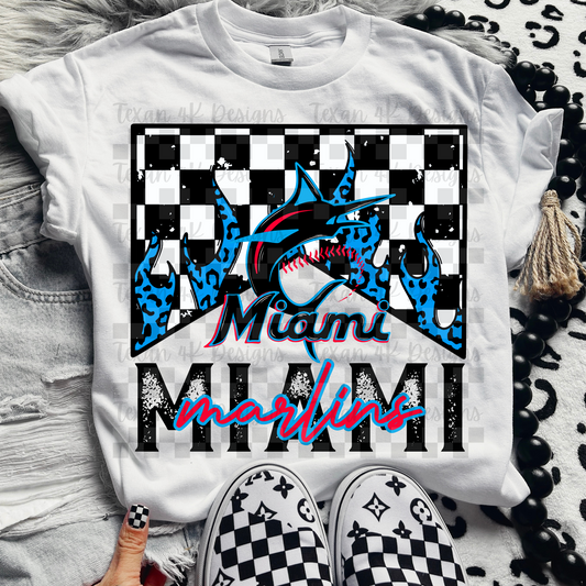 M leopard flames miami -  DIGITAL PNG