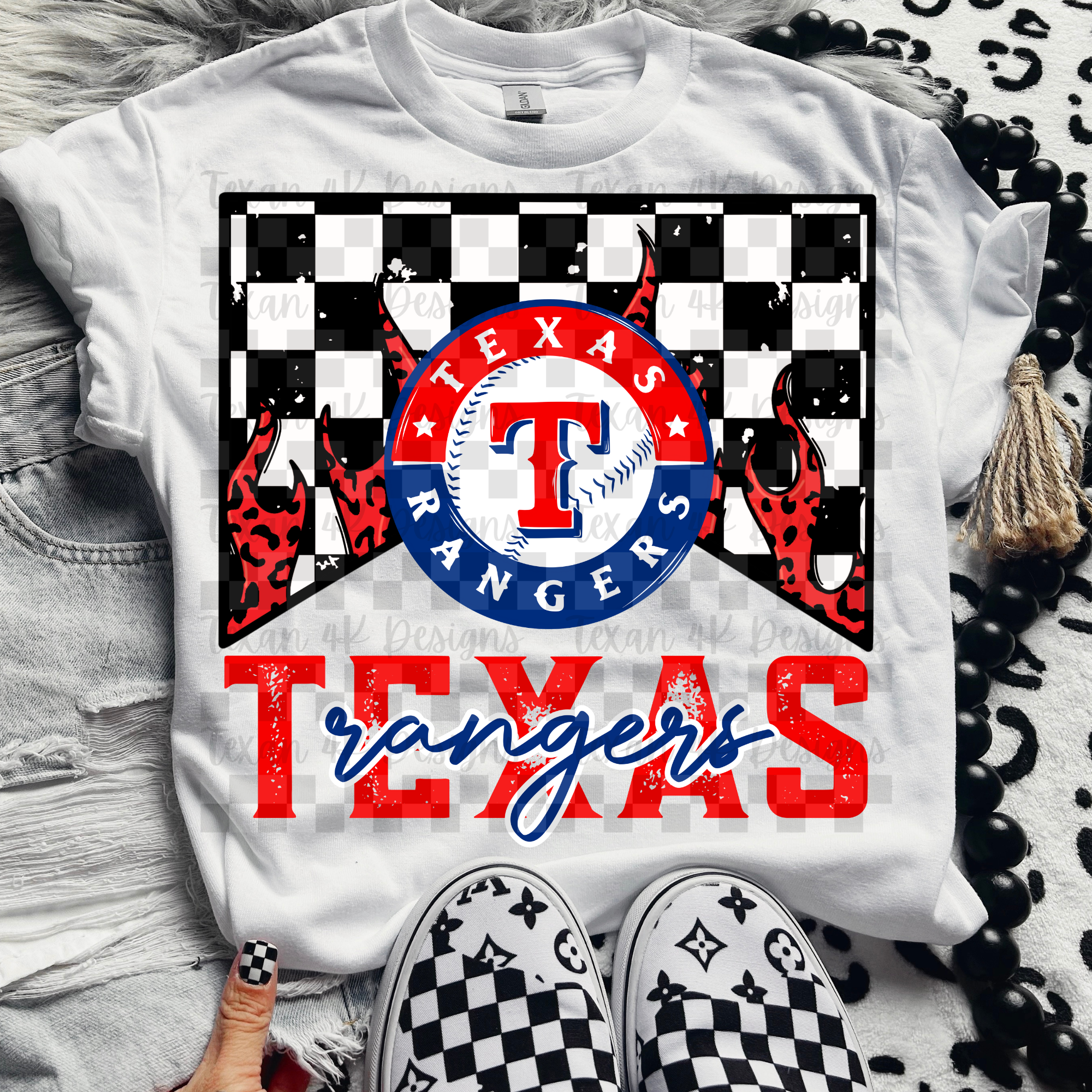 M leopard flames rangers - DIGITAL PNG – Texan 4K Designs