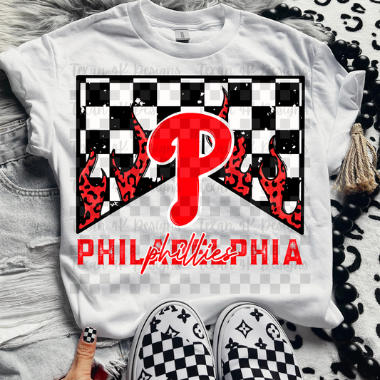 M leopard flames philadelphia -  DIGITAL PNG