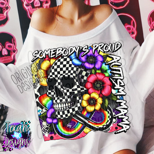 somebody's proud austism mama - DIGITAL PNG