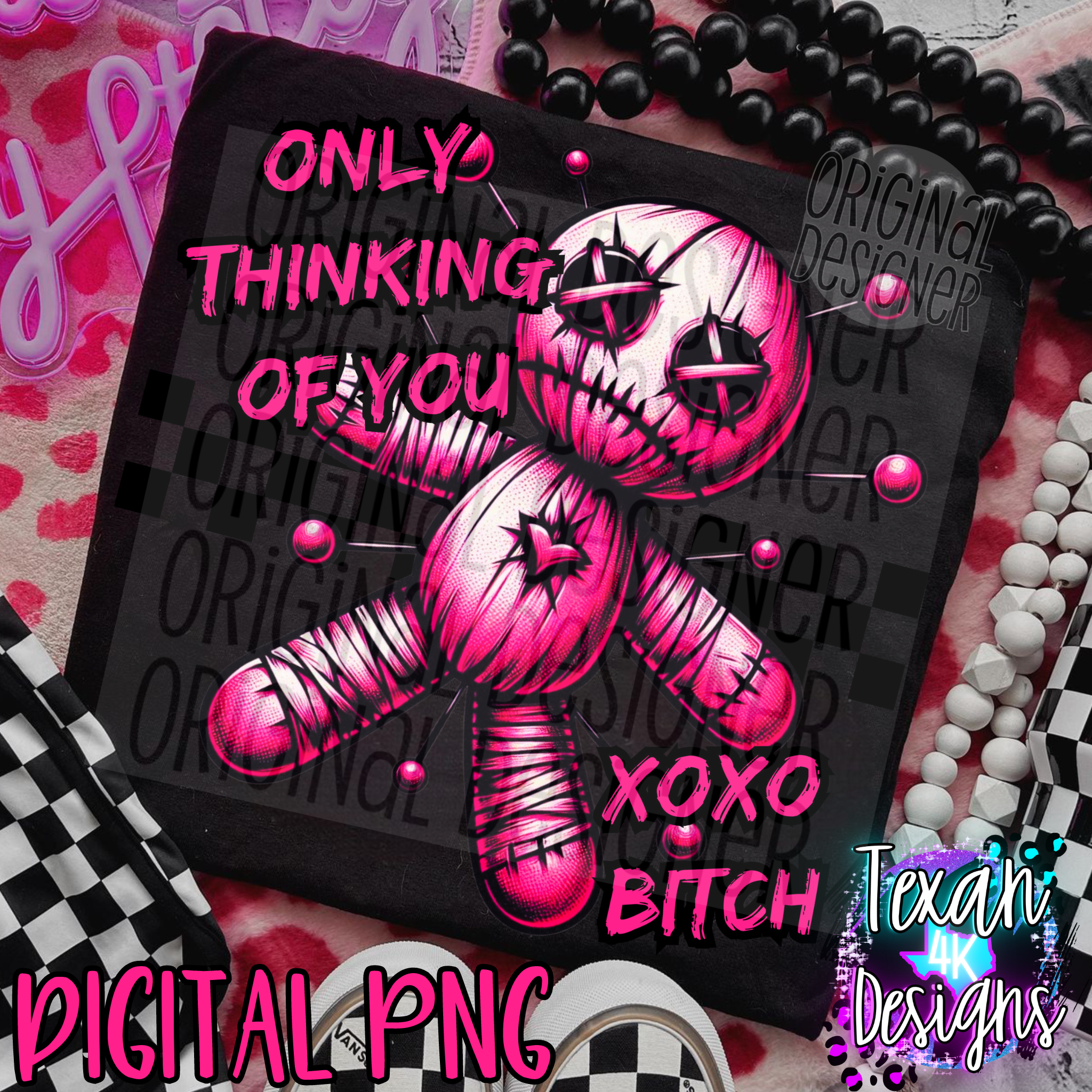 only thinking of you XOXO B - DIGITAL PNG – Texan 4K Designs