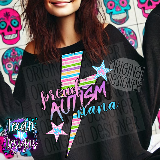 proud autism nana - DIGITAL PNG