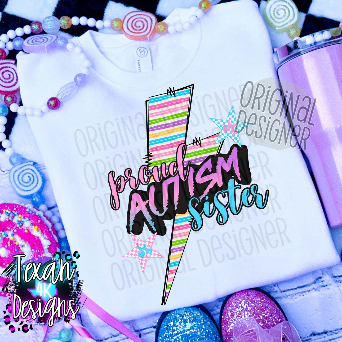 proud autism sister - DIGITAL PNG