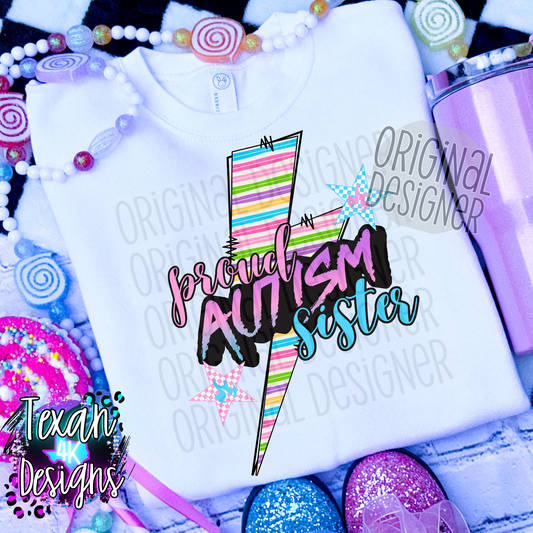 proud autism sister - DIGITAL PNG